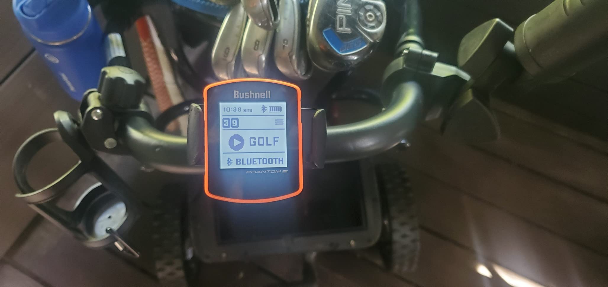 Bushnell Phantom 3 Slope Golf GPS Rangefinder (Blue) with BITE Magnetic Mount and GreenView with Slope-Adjusted Distances, 38,000+ Courses, Auto Hole Advance with Wearable4U Cleaning Cloth Bundle customer photo 2