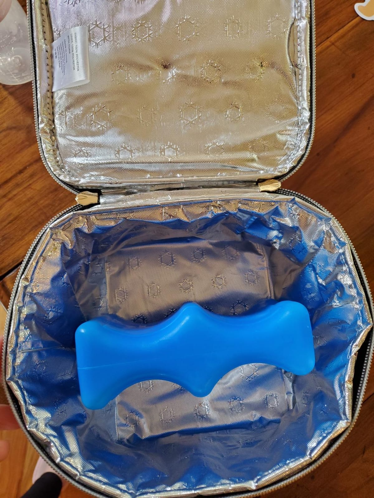 Breastmilk Cooler Bag with Ice Pack Fits 4 Baby Bottles Up to 9 Ounce, Baby Bottle Bag Great for Nursing Mom Daycare customer photo 1