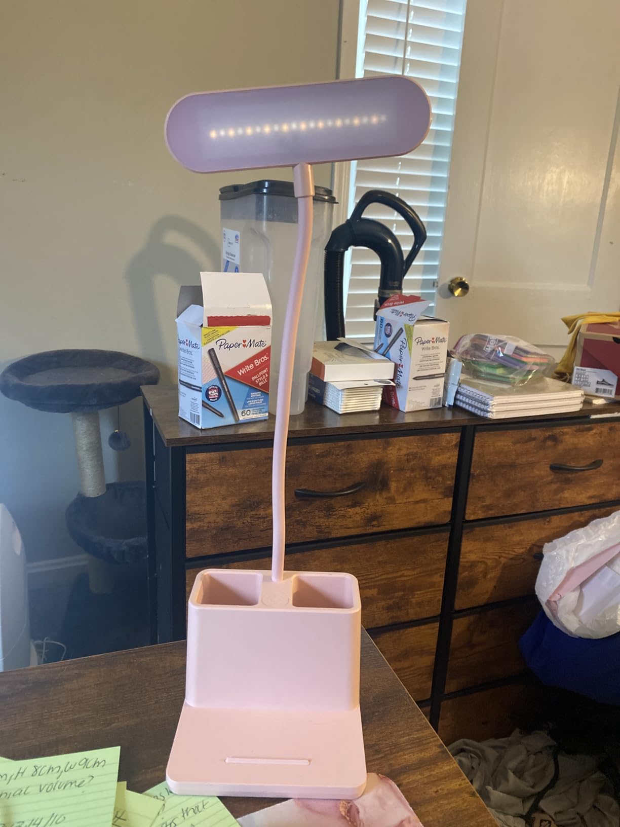 Cute Desk Lamp, Pink Table Light for Women, Teen Girls | LED, Small, Rechargeable, Battery Operated, Touch Control, Gooseneck, Home Office Accessories, College Dorm Essentials customer photo 2