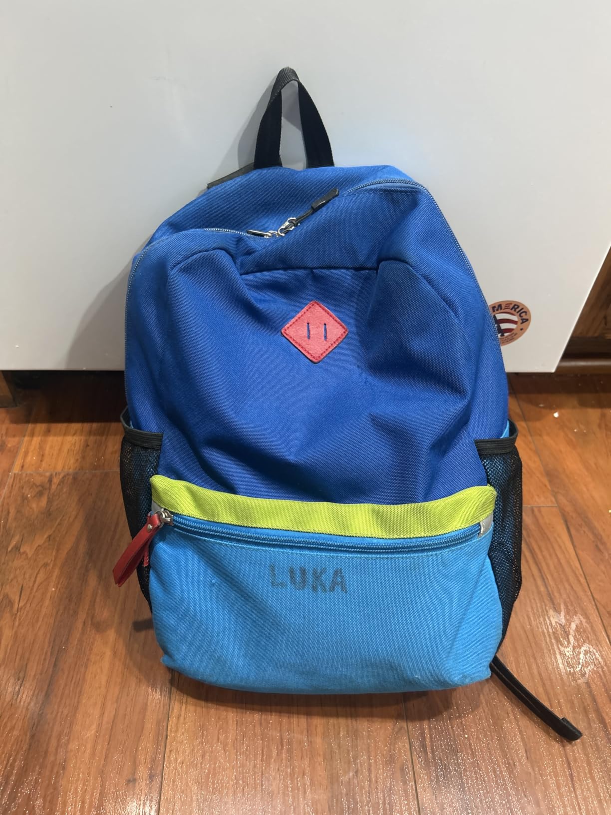 Toddler Kids Backpack for Boys or Girls, Green Blue, 15 Inch | Small Size for School: 15.0