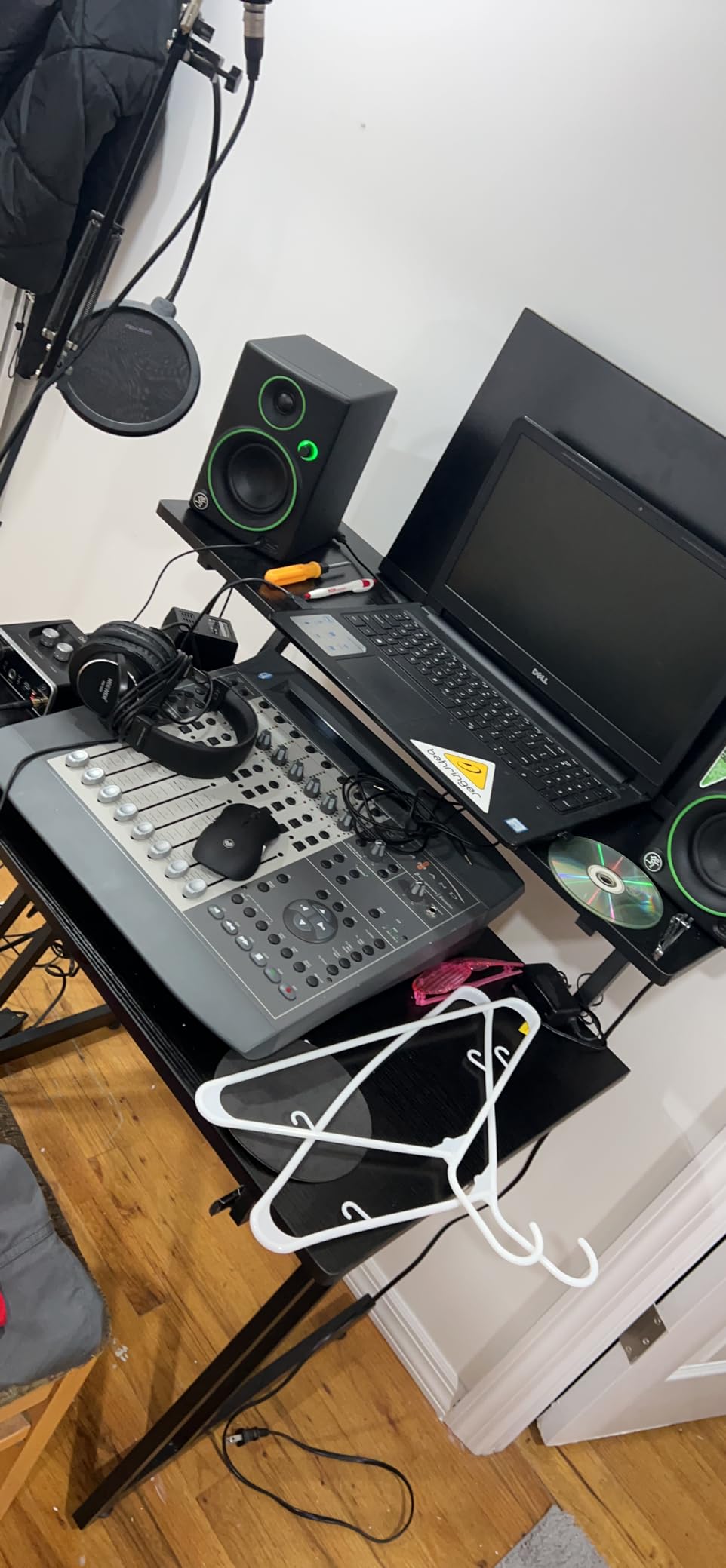 Monoprice Recording Studio Desk - with Raised Platform and Keyboard Tray, Black - Stage Right customer photo 2