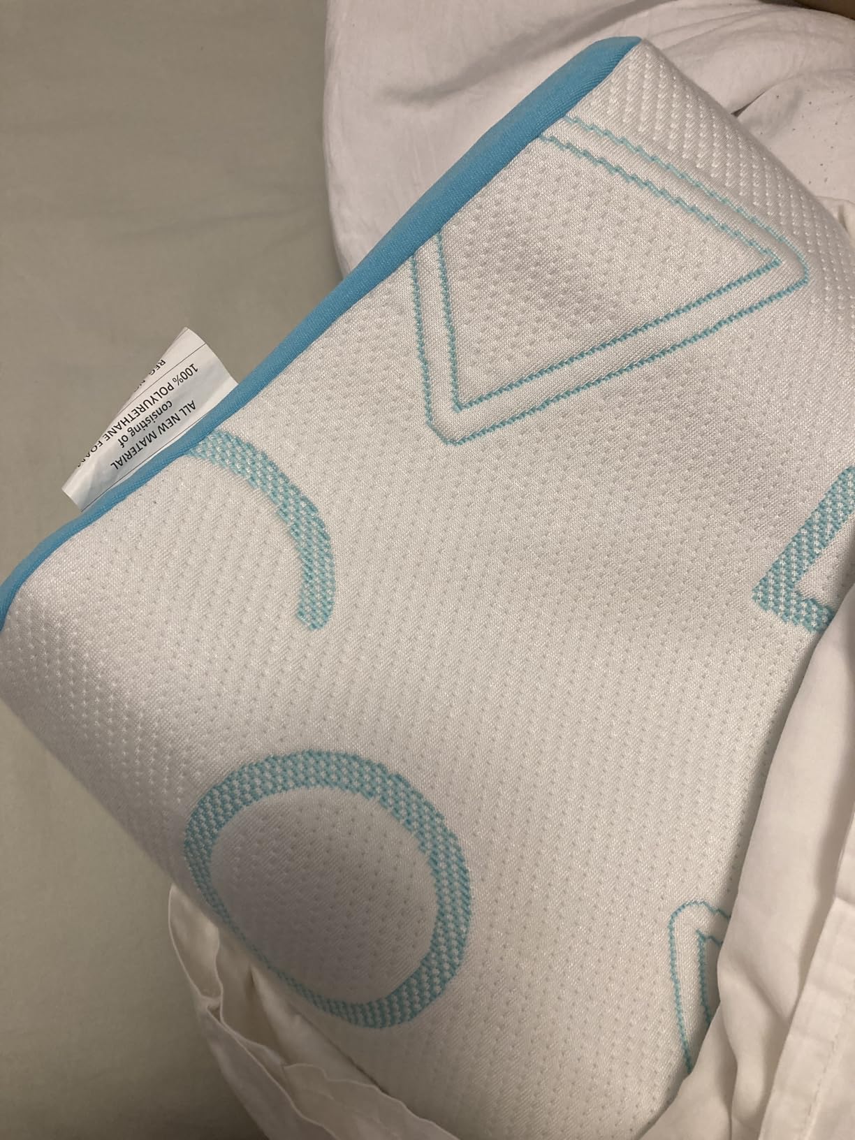 MLILY Kids Pillow for Sleeping, Adjustable Kids Memory Foam Pillow, Blue customer photo 1