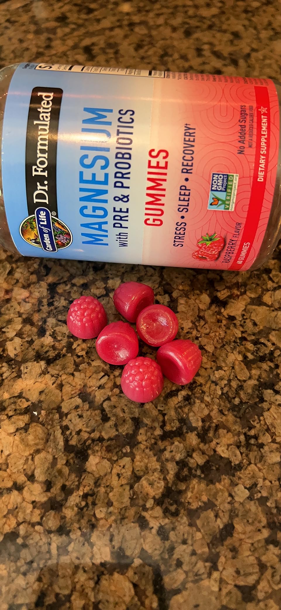 Garden of Life Dr. Formulated Magnesium Gummies, Raspberry Flavor, 60ct customer photo 1