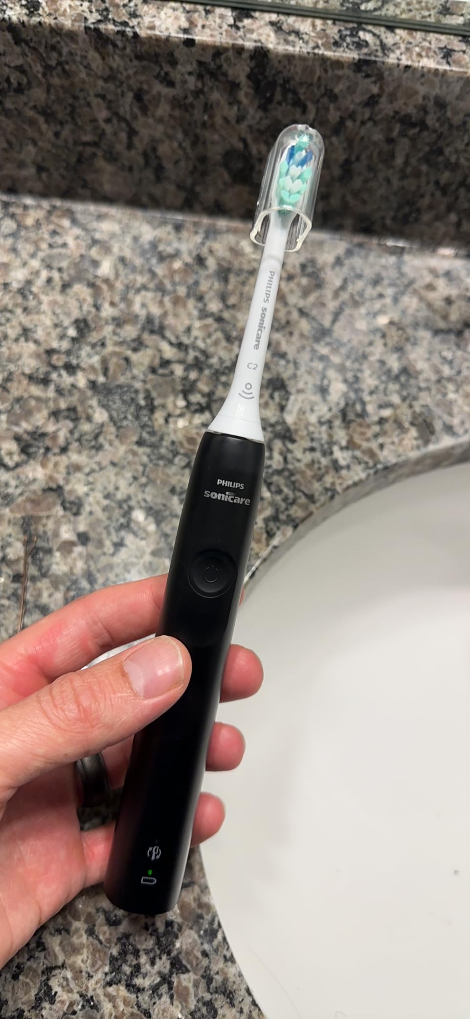 Philips Sonicare 4100 Rechargeable Electric Toothbrush, 1 Brush Head, Black customer photo 1
