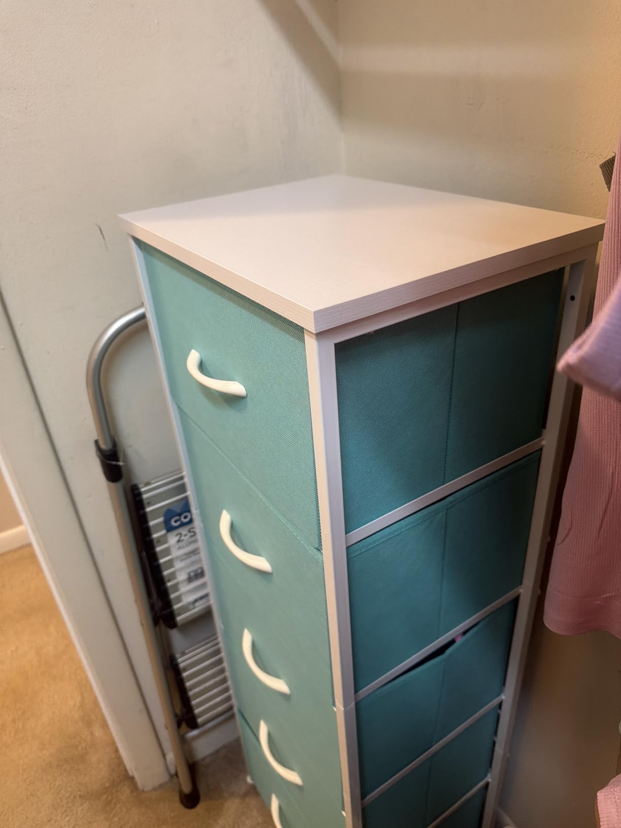 Sorbus Dresser for Kids Bedroom, Fabric Drawers (5 Drawer, Pastel) customer photo 2