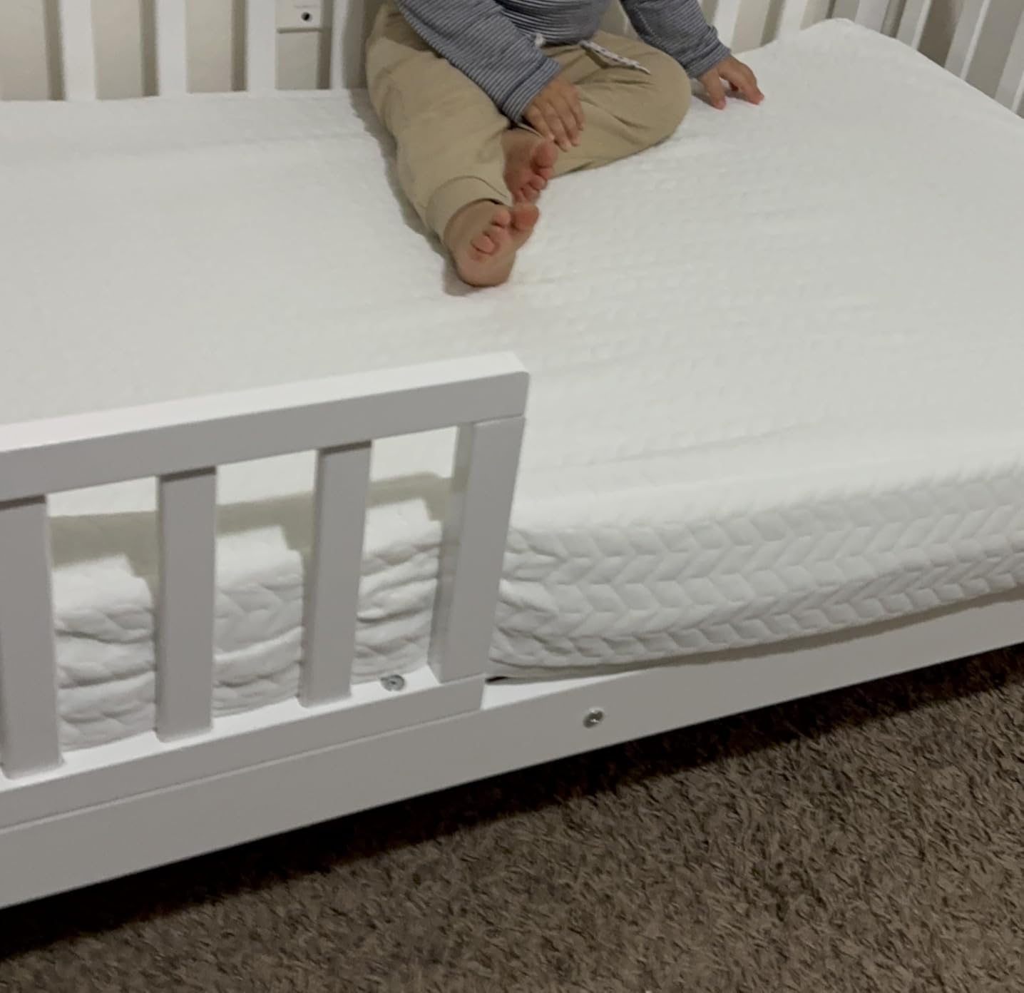 Dream On Me 2-in-1 Baby Zzz Crib & Toddler Mattress, GREENGUARD Gold customer photo 2