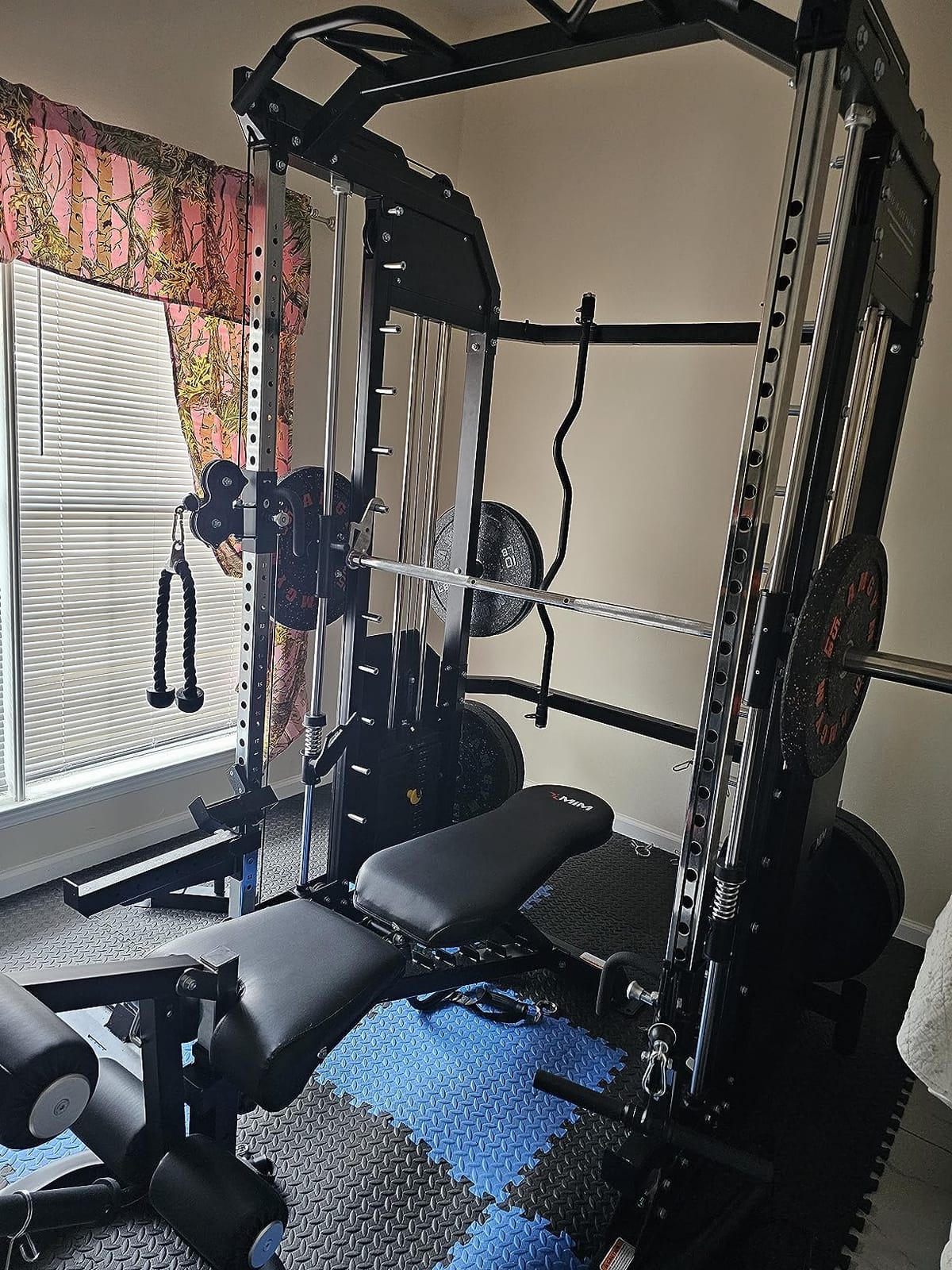 MiM USA Hercules EX Commercial All in One Gym Machine 400 lb Weight Stack Adj Bench Leg Press Jammer Arms Leg Extension Arm Curl LAT Seat 24 Attachments customer photo 2