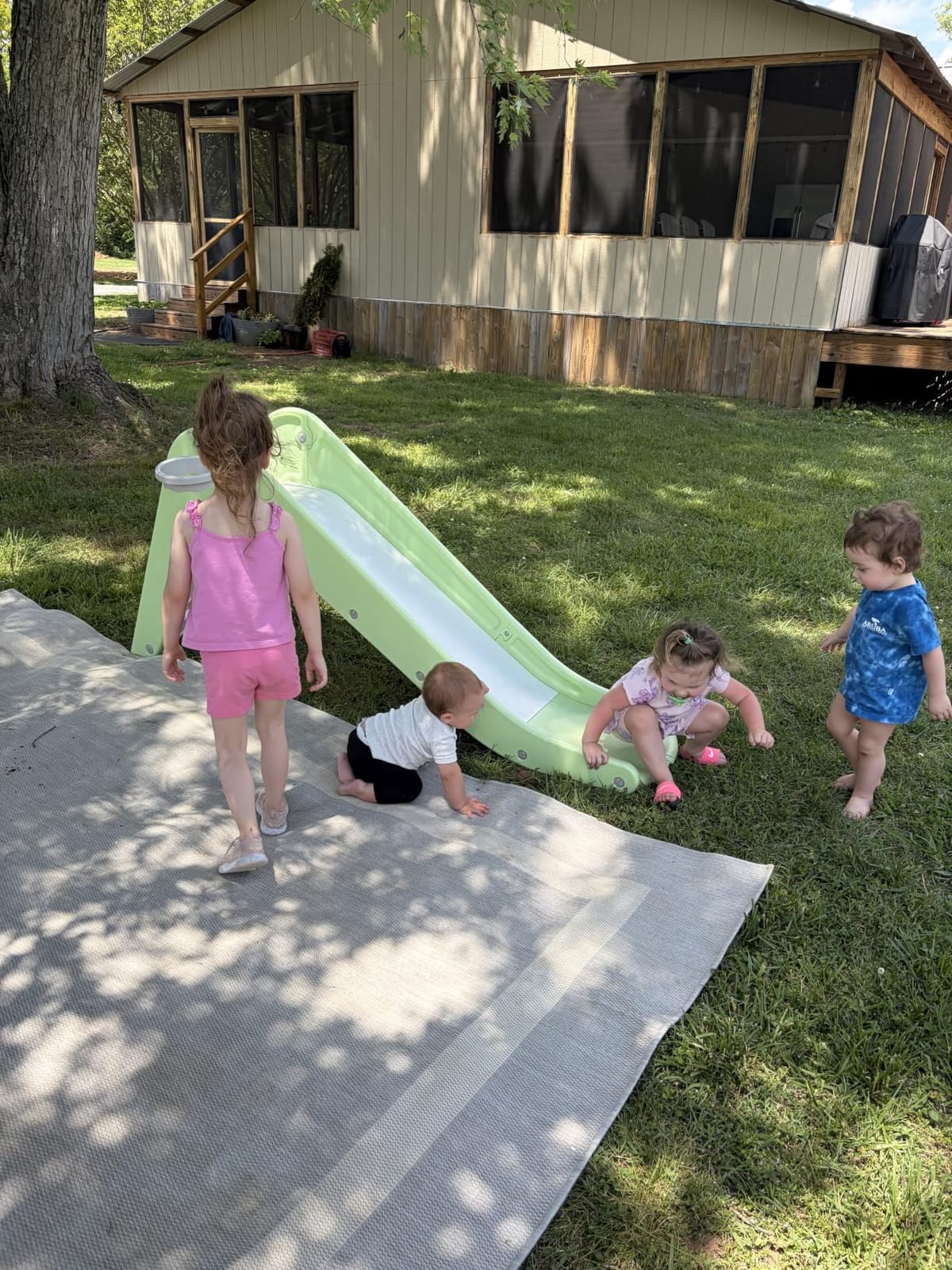 Toddler Indoor Slide, Foldable Baby Climber Playset with Basketball & Hoop customer photo 2