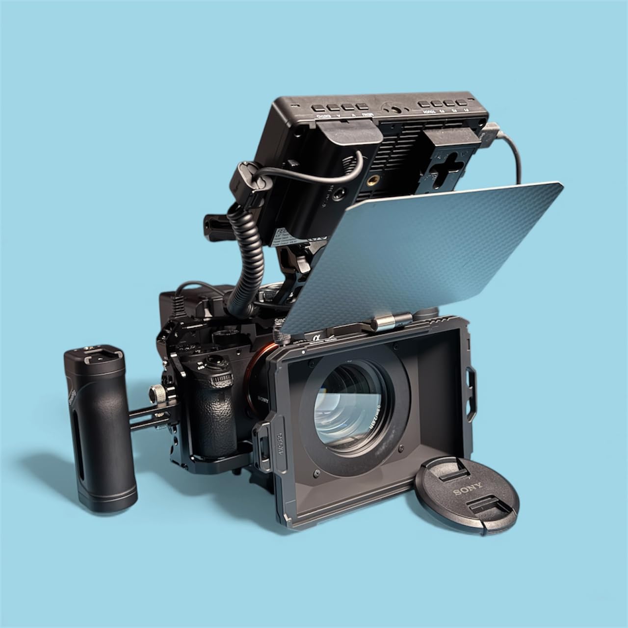 SmallRig Mini Matte Box Lite with Carbon Fiber Top Flag | Compatible with Lenses' outer diameter of 67mm/ 72mm/ 77mm/ 82mm/ 95mm, for DSLR and Mirrorless Camera customer photo 1