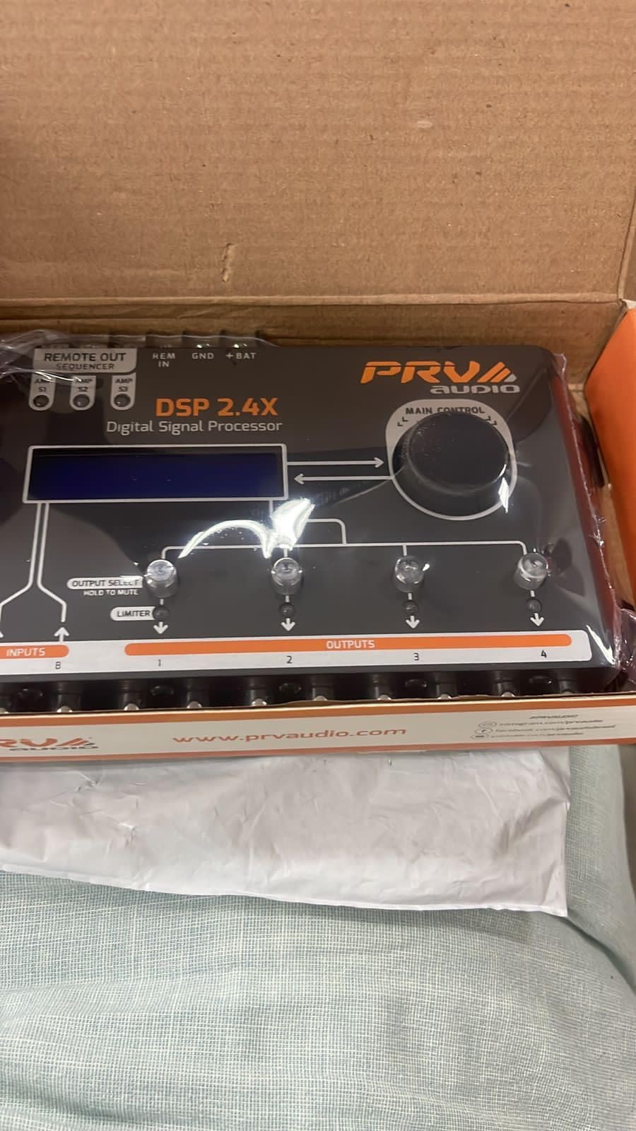 PRV AUDIO Car Audio DSP 2.4X Digital Crossover and Equalizer 4 Channel Full Digital Signal Audio Processor DSP with Sequencer Remote Relay customer photo 1