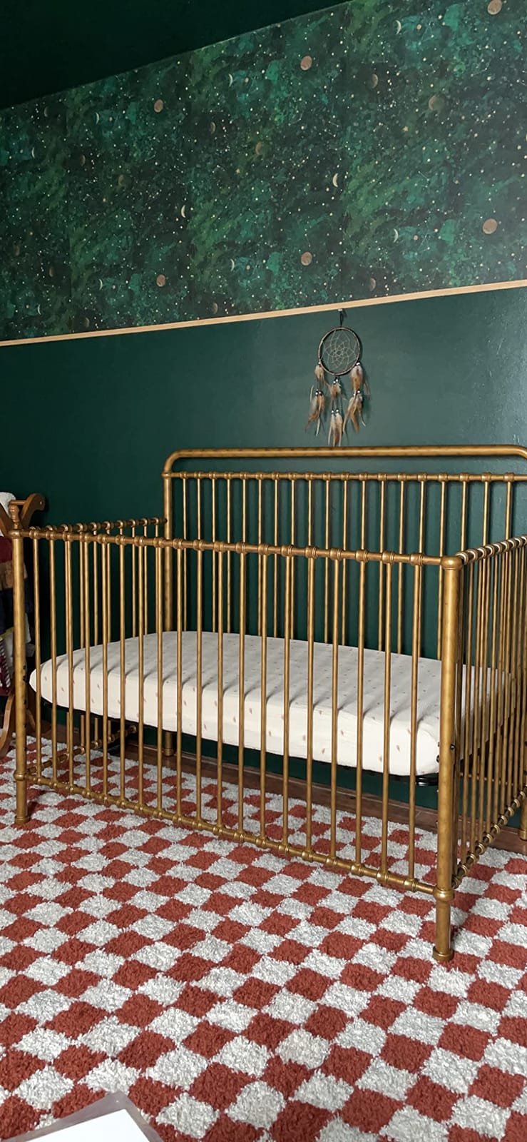 NAMESAKE Winston 4-in-1 Convertible Mini Crib w/Wheels Durable Metal customer photo 2