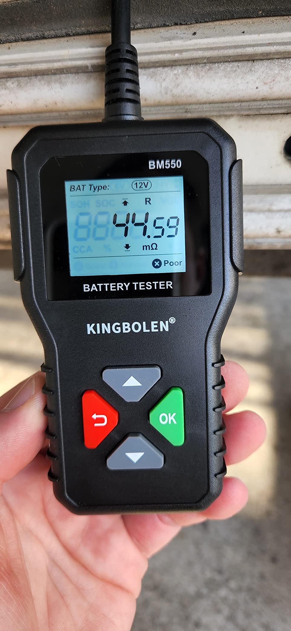 KINGBOLEN BM550 6V 12V 24V Car Battery Tester，Auto Battery Analyzer customer photo 1