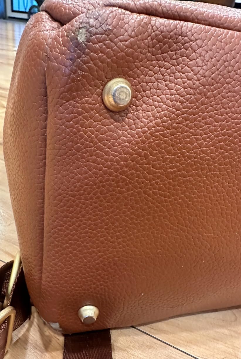 Freshly Picked Classic Diaper Bag II Backpack - Premium Vegan Leather, Large Capacity Baby Bag with Changing Pad, Stylish & Functional for Moms & Dads, Fig customer photo 1