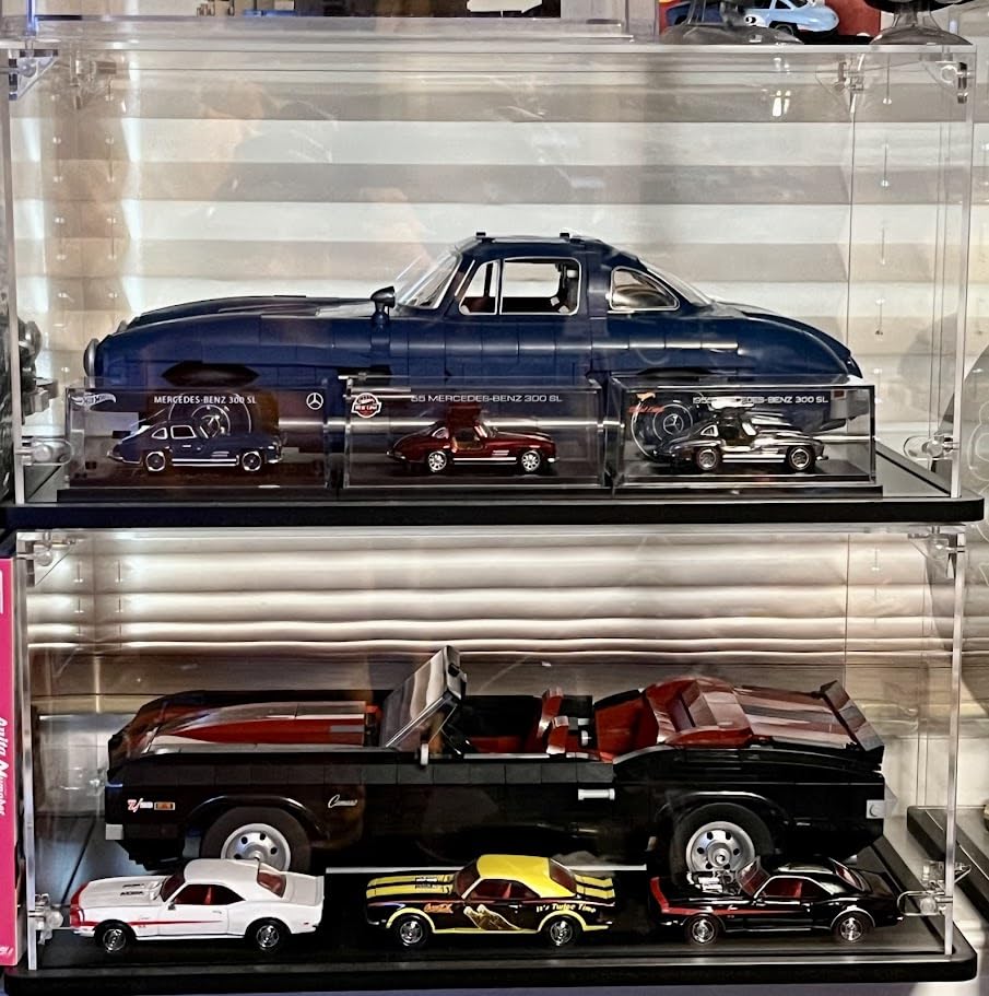 Acrylic Display Case for Lego Cars Diecast Model Cars | 3MM Thick, Solid Wooden Base customer photo 1