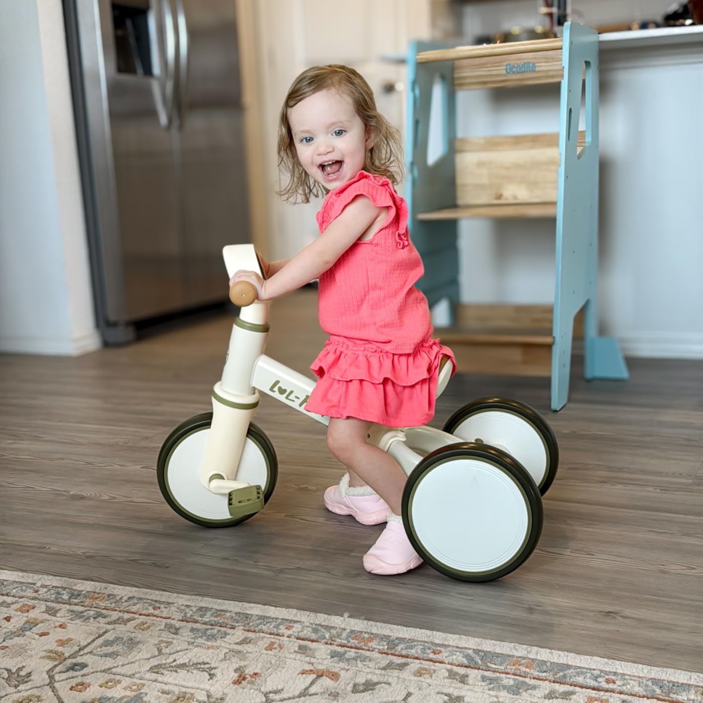 Toddler Balance Bike for 1 2 Year Old, 4 in 1 Tricycle for Toddlers 1-3 customer photo 2