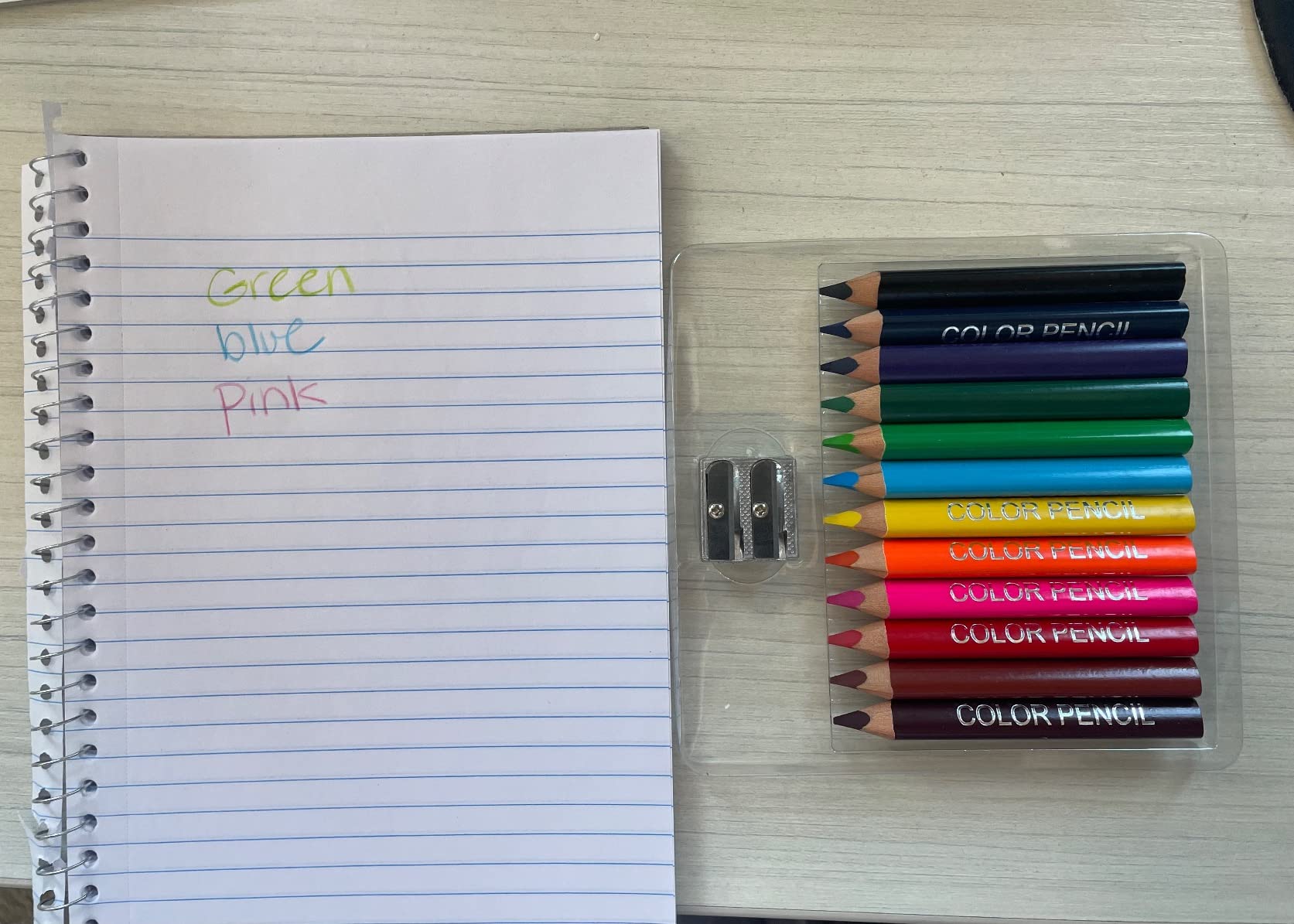 Short Triangular Jumbo Colored Pencils with Sharpener, 12 Colors customer photo 1
