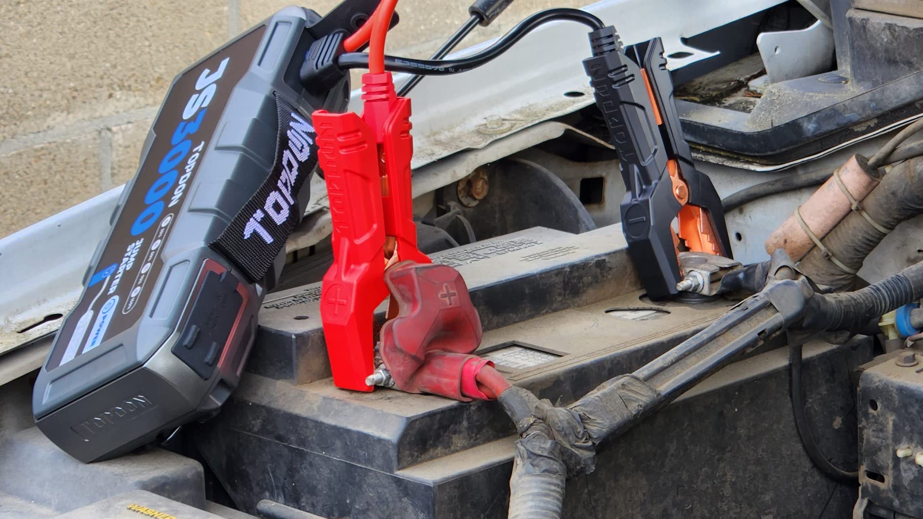 TOPDON JS3000 Jump Starter, 3000A, Boost Mode, 9L Gas/ 7L Diesel Engines customer photo 1