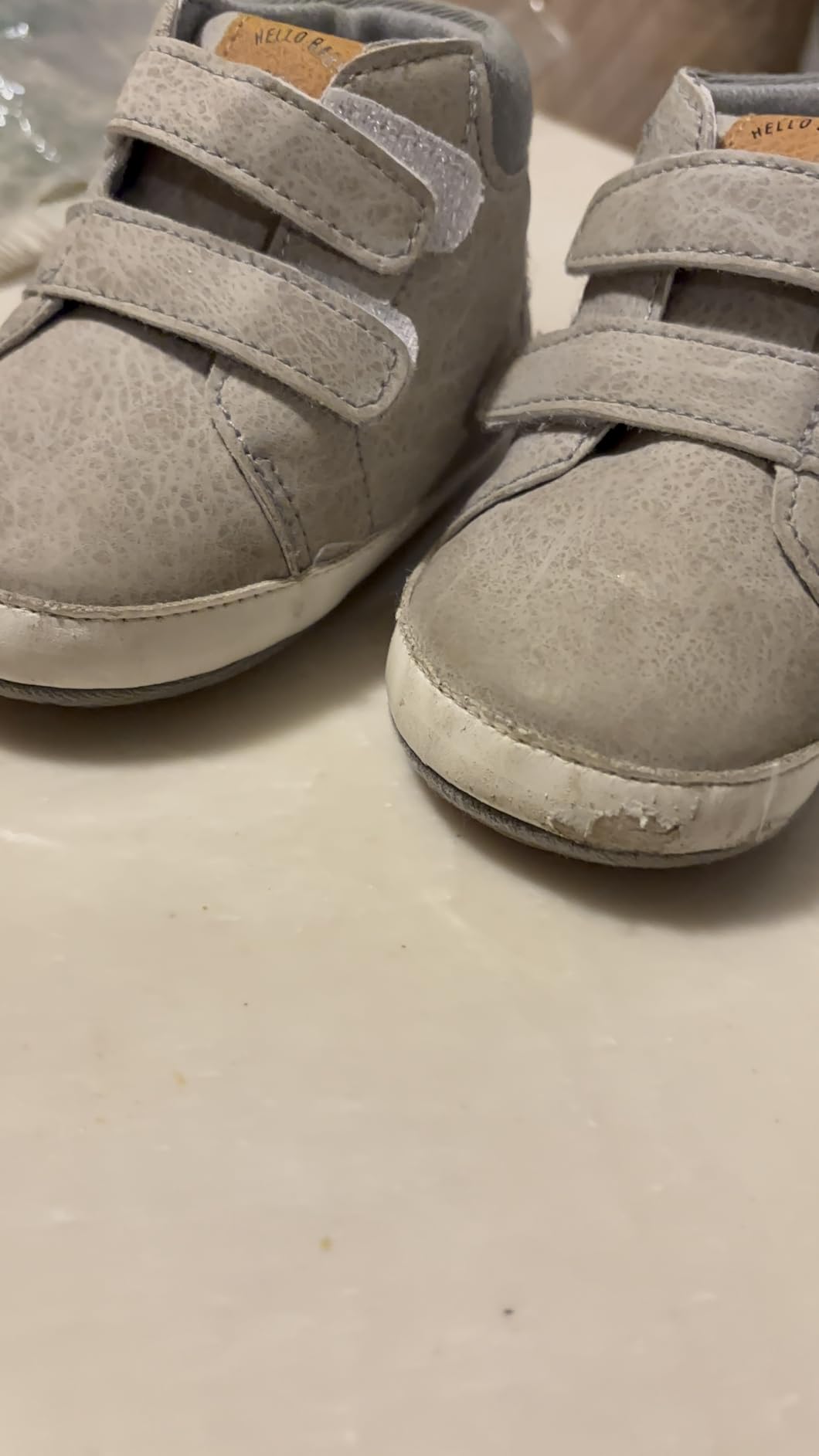 E-FAK Baby Shoes Boys Girls Infant Sneakers Non-Slip Rubber Sole Toddler Crib First Walker Shoes customer photo 2