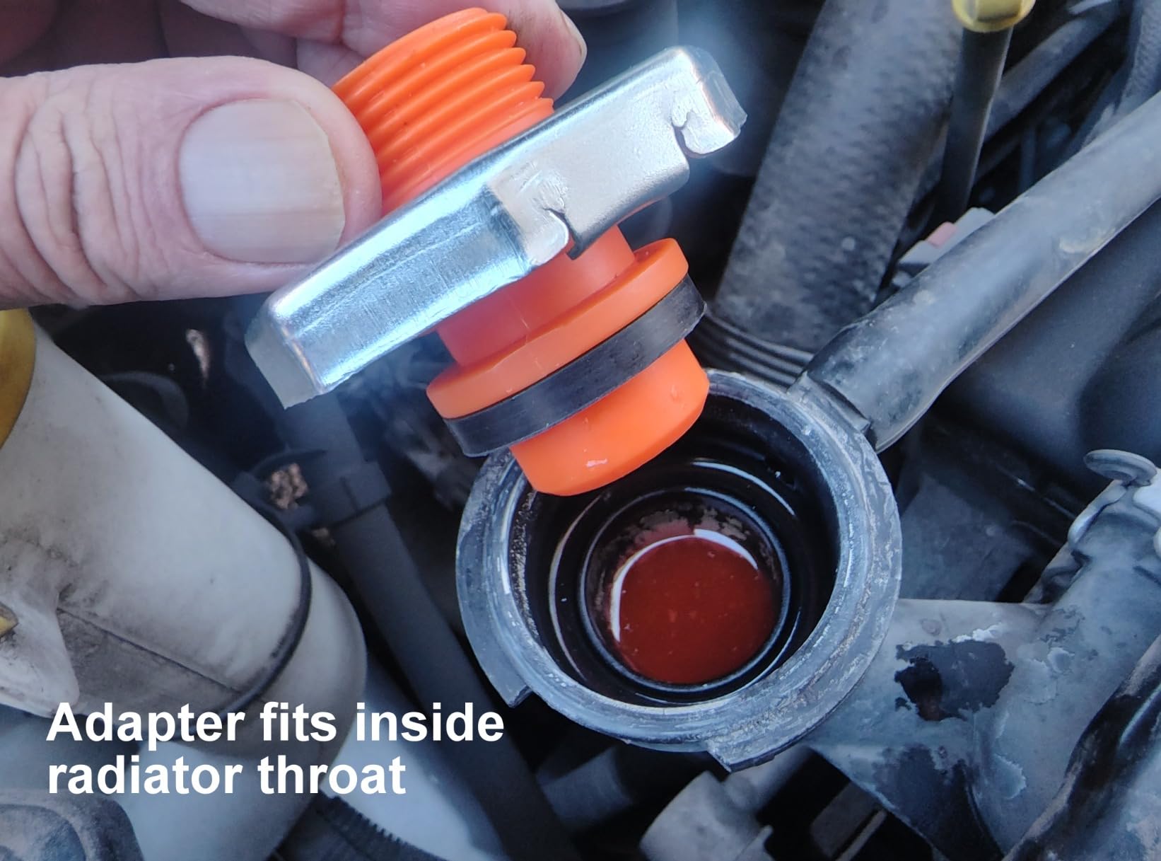 HORUSDY No-Spill Coolant Funnel Kit, Spill Proof Funnel Bleeder with Adapters. Universal Fitment customer photo 1
