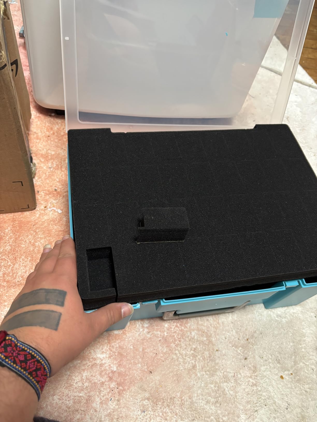Miniature Storage Sturdy Carrying Figure Case -108 Slot Figurine Minature Carrying Case Compatible with D&D and More (blackness) customer photo 2
