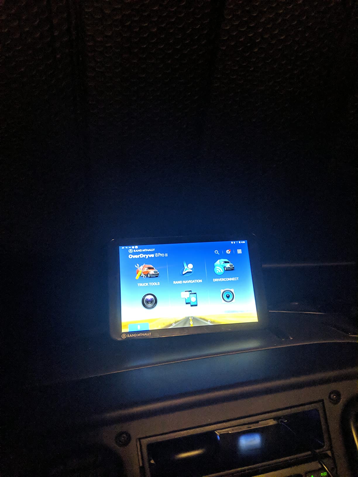 Rand McNally OverDryve 8 Pro II Truck GPS & Connected Tablet, Car Navigation with 8” Display, Built-in Satellite Radio, Fully Adjustable Dash Cam (Renewed) customer photo 2