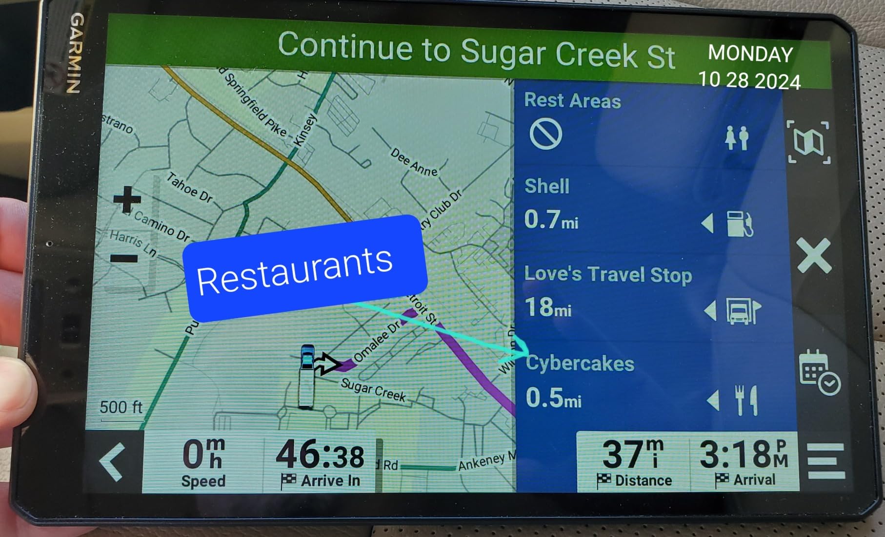 Garmin RV 795, 7” GPS RV Navigator, Custom RV Routing customer photo 2