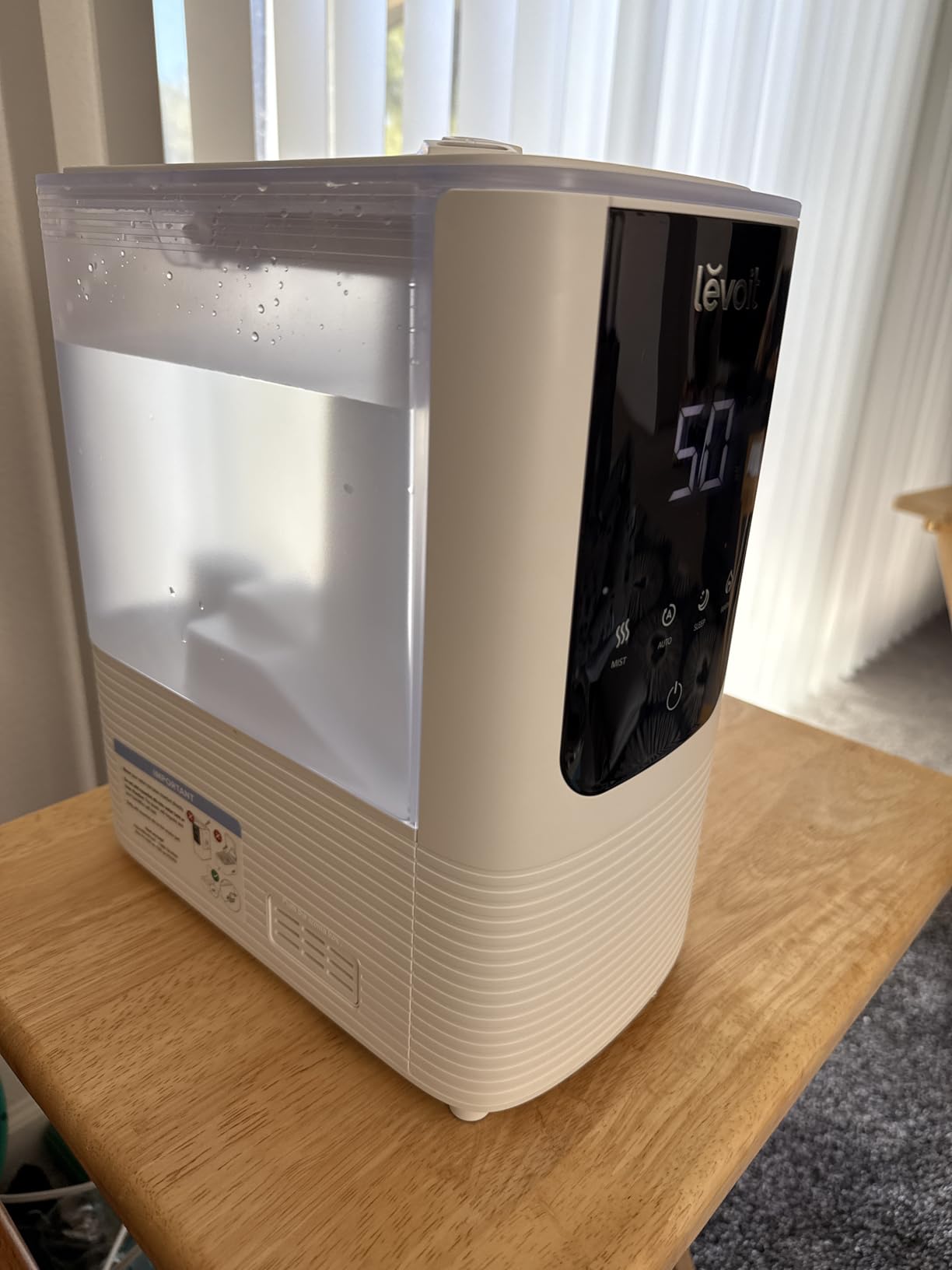 Levoit Humidifiers for Bedroom, Smart Warm and Cool Mist, Symptom Relief customer photo 1