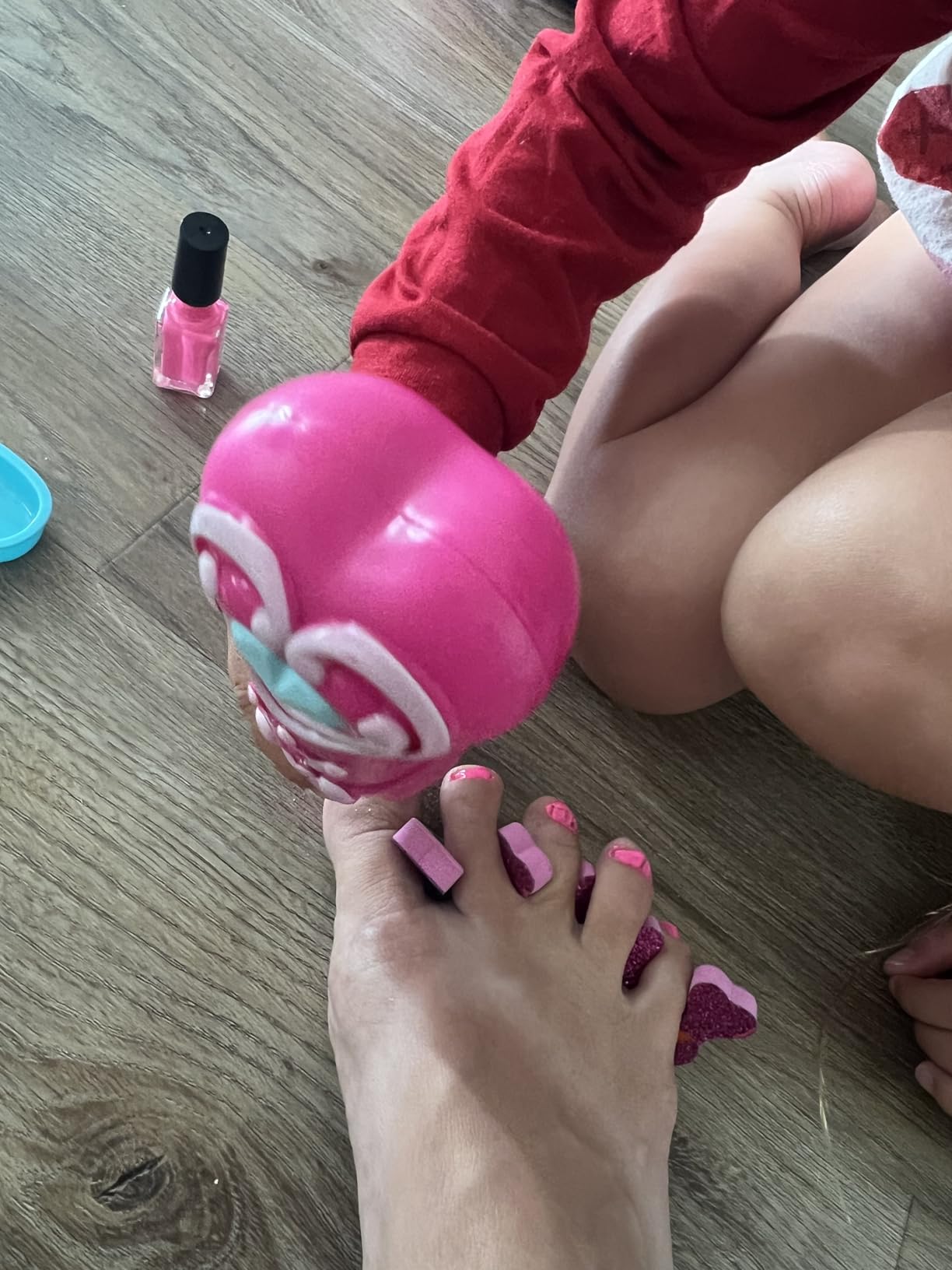 BATTOP Kids Nail Polish Set for Girls, Nail Art Kits with Nail Dryer & Glitter Pen, Quick Dry & Peel Off & Non-Toxic Nail Polish, Christmas Birthday Gifts for Girls Ages 6 7 8 9 10 11 12 customer photo 2