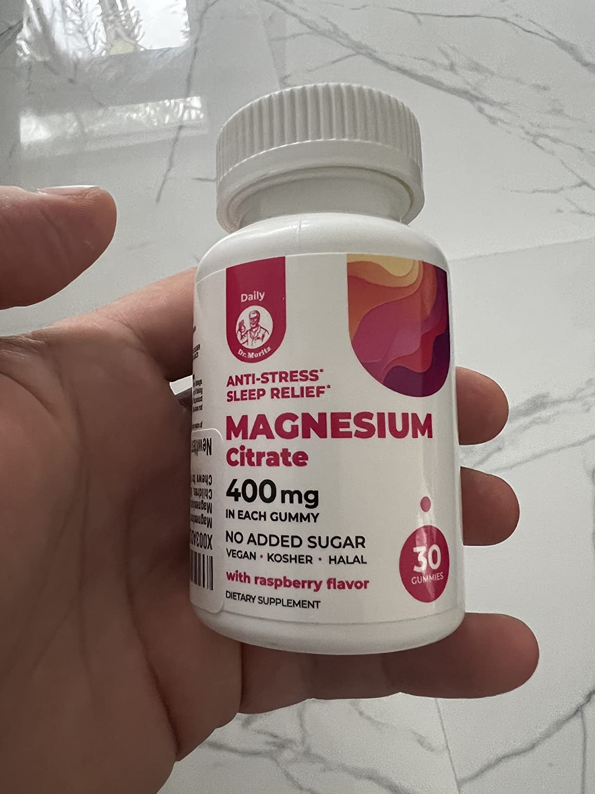 DR. MORITZ Magnesium Citrate Gummies 400 MG Per Serving - 60 Vegan Gummies - Promotes Healthy Relaxation, Muscle, Bone, & Energy Support - Raspberry Flavor, Non-GMO, Gluten Free, Pectin Based customer photo 2