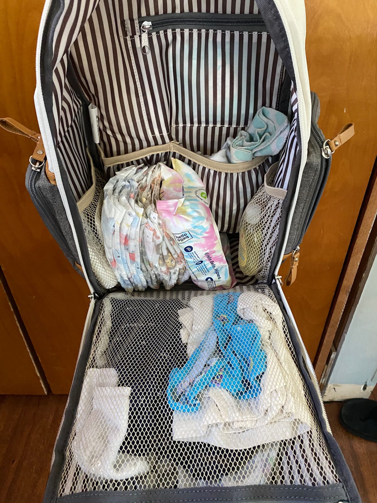 Parker Baby Co. Mini Diaper Bag Backpack with Changing Pad - Black customer photo 1