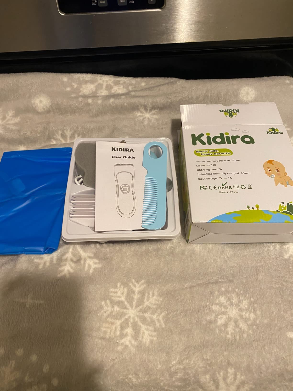 KIDIRA Baby Hair Clippers Quiet Hair Trimmer for Kids Toddler customer photo 1