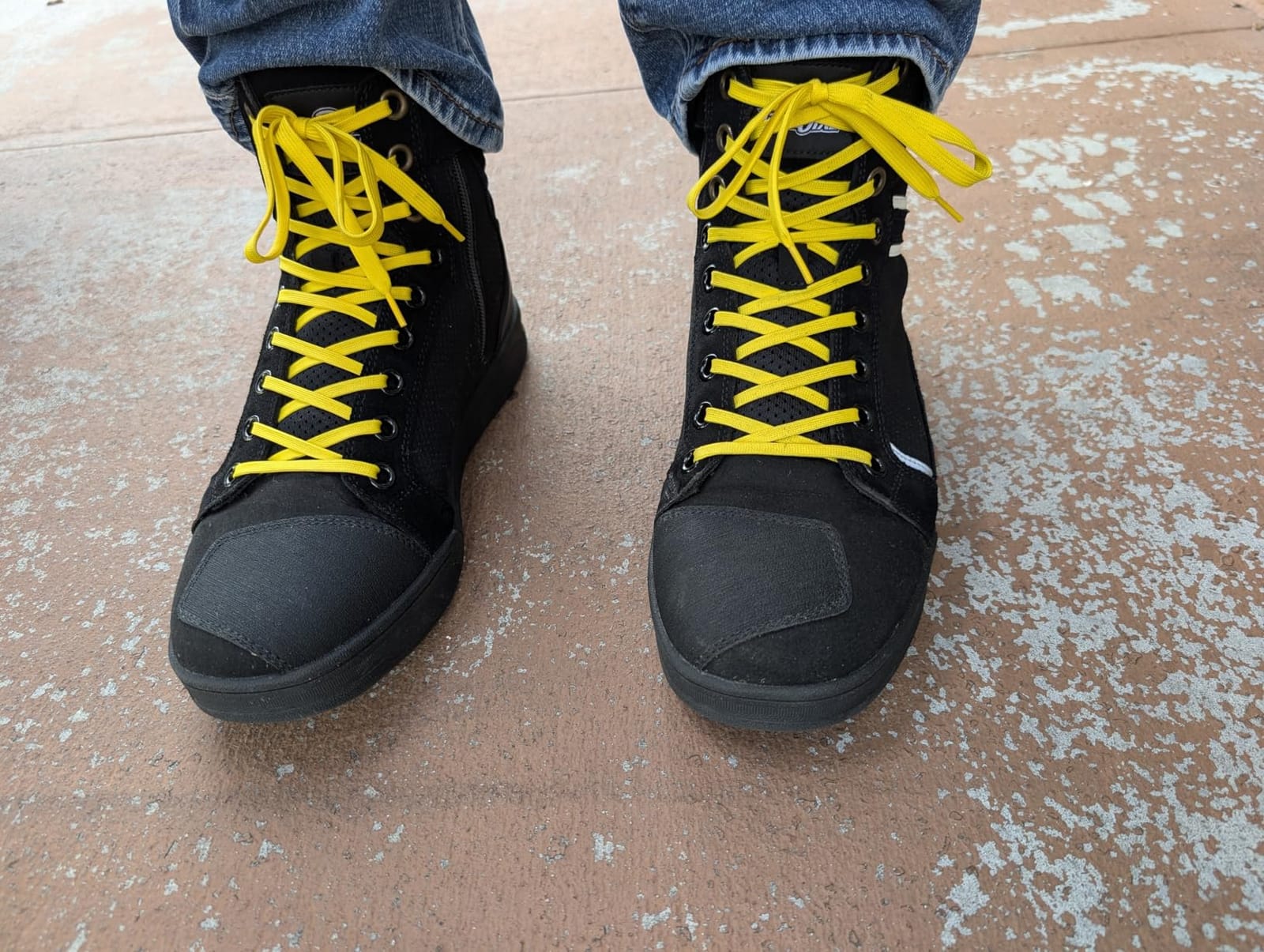 BORLENI Motorcycle Boots Street Riding Shoes Anti-Slip Outdoor Trekking Hike Work Shoes for Men customer photo 2