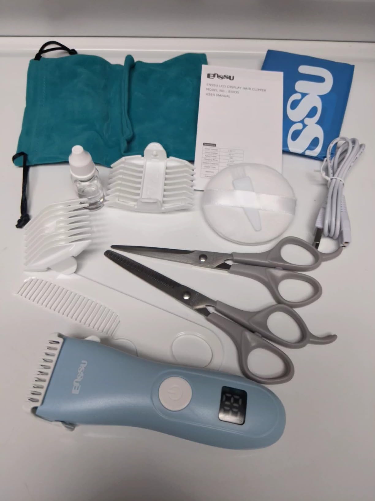 Baby Hair Clippers Low Noise Autism Hair Trimmer for Kids,Blue customer photo 1