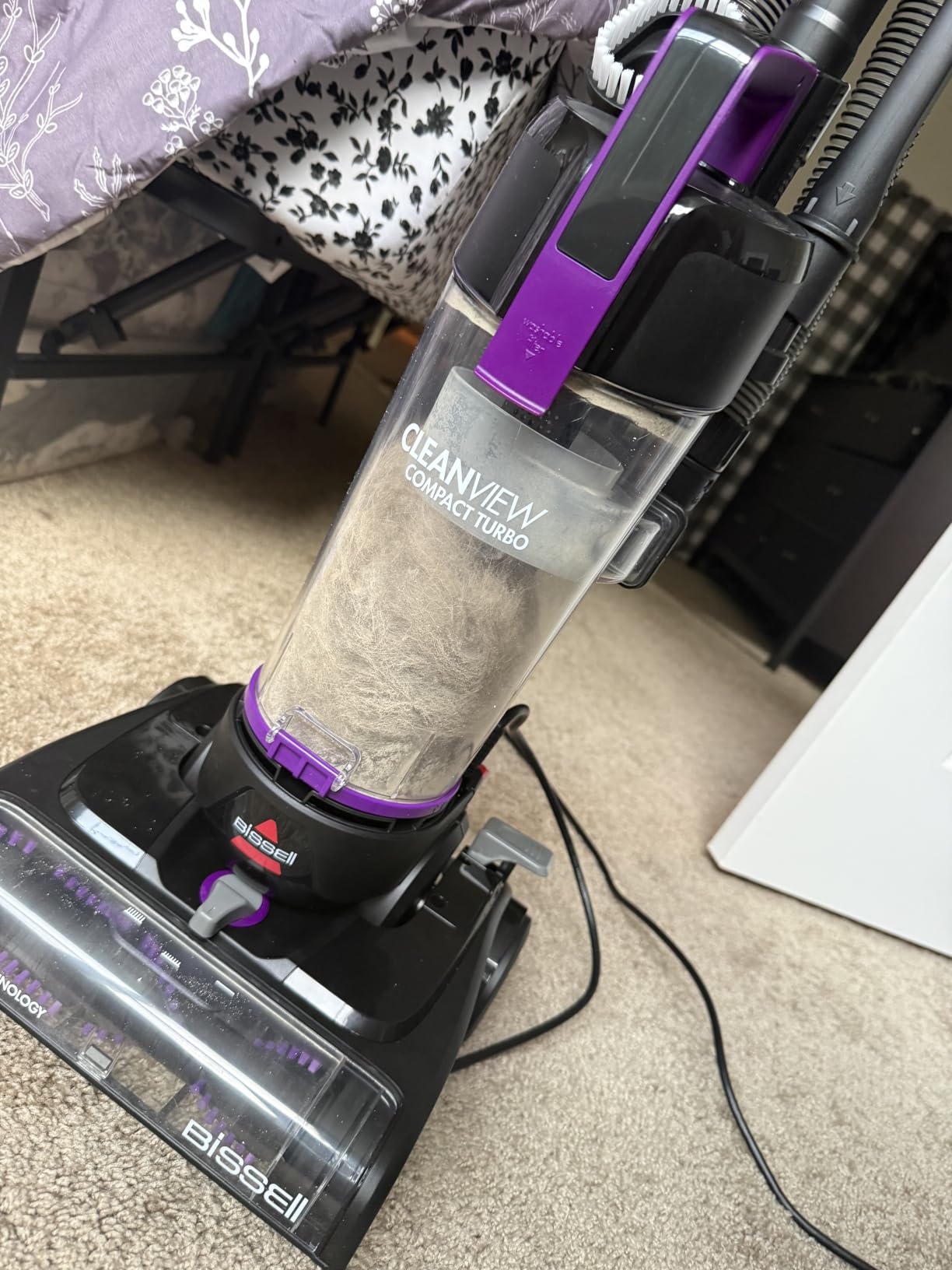 Bissell CleanView Compact Turbo Upright Vacuum, 3437F | Full-size power in compact form; quick release wand; designed for apartments & dorms; turbo suction customer photo 2