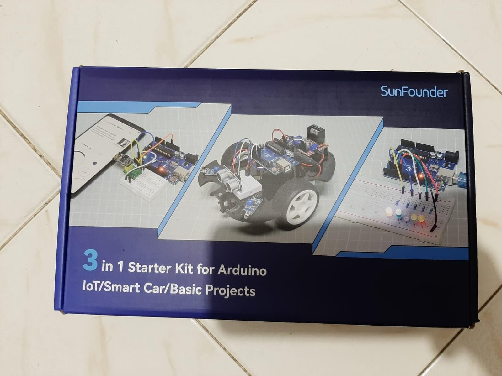 SunFounder Ultimate Starter Kit Compatible with Arduino UNO IDE Scratch, 3 in 1 IoT/Smart Car/Basic Kit with Online Tutorials, Video Courses, 192 Items, 87 Projects, Suitable for Age 8+ Beginners customer photo 2