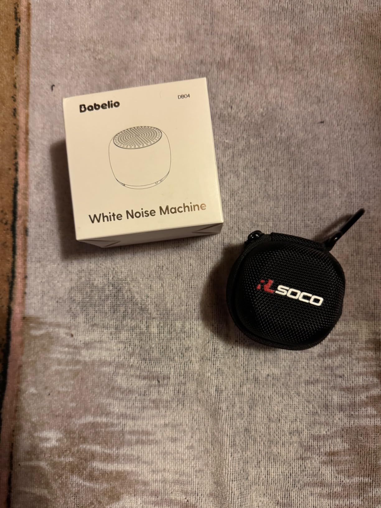 Babelio Pocket Mini Portable White Noise Machine for Travel, 15 Sounds | USB-C Rechargeable, Auto-Off Timer, Lightweight Design, Last-Setting Memory, Easy To Pack And Carry, White customer photo 2