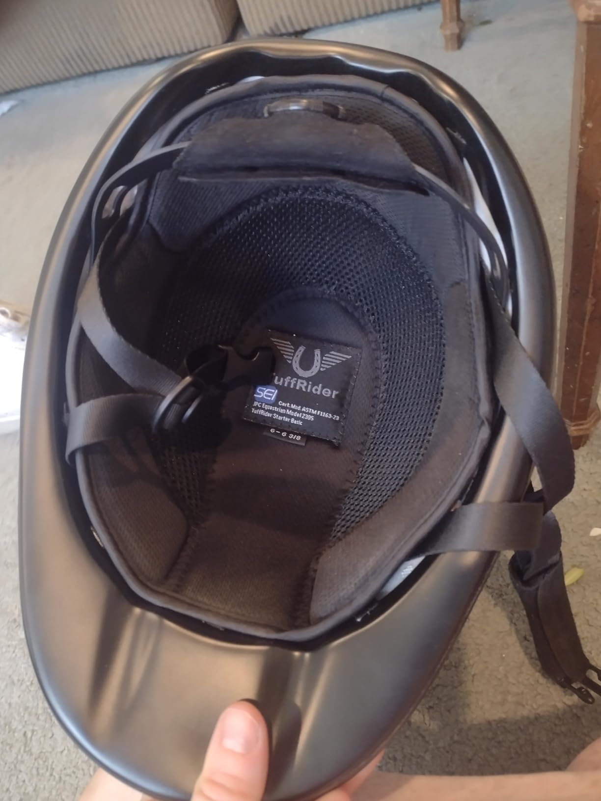 TuffRider Starter Basic Horse Riding Helmet | Comfortable Protective Equestrian Head Gear - SEI Certified customer photo 1
