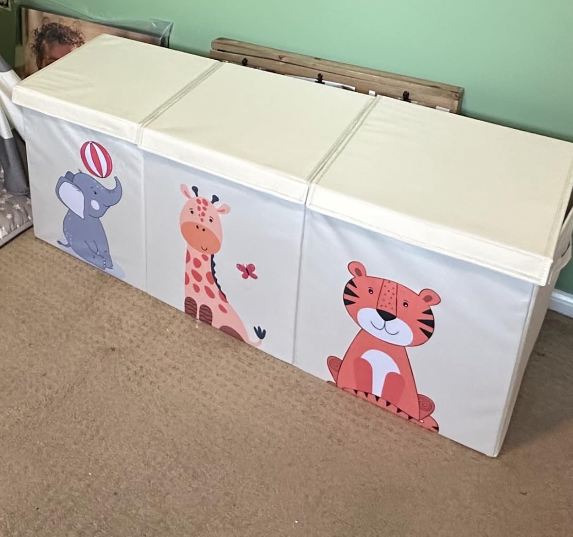 Zebra Baby Toy Storage Organizer for Kids and Toddlers, 40