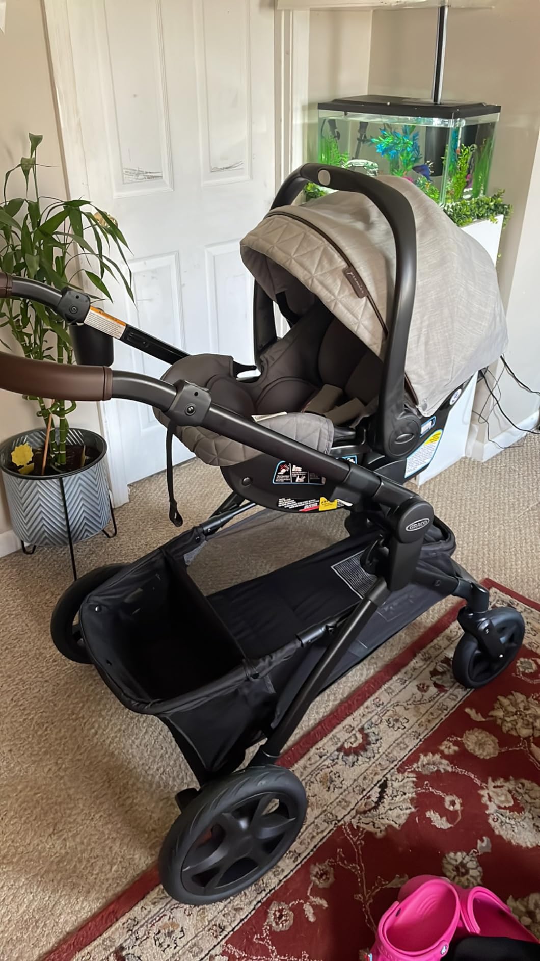 Graco Premier Modes Nest Travel System, 3-in1 Modular Carseat Stroller Combo, Pramette, Toddler Stroller, Includes Premier SnugRide SnugFit 35 LX Infant Car Seat, Midtown customer photo 1