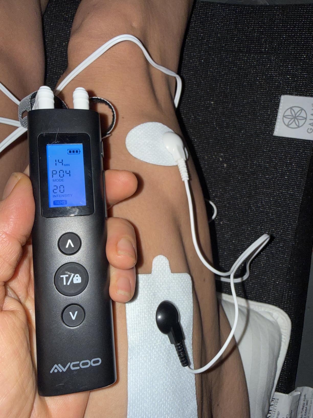 AVCOO 30 Modes TENS EMS Unit Muscle Stimulator for Pain Relief, 12 Pcs Pads customer photo 2