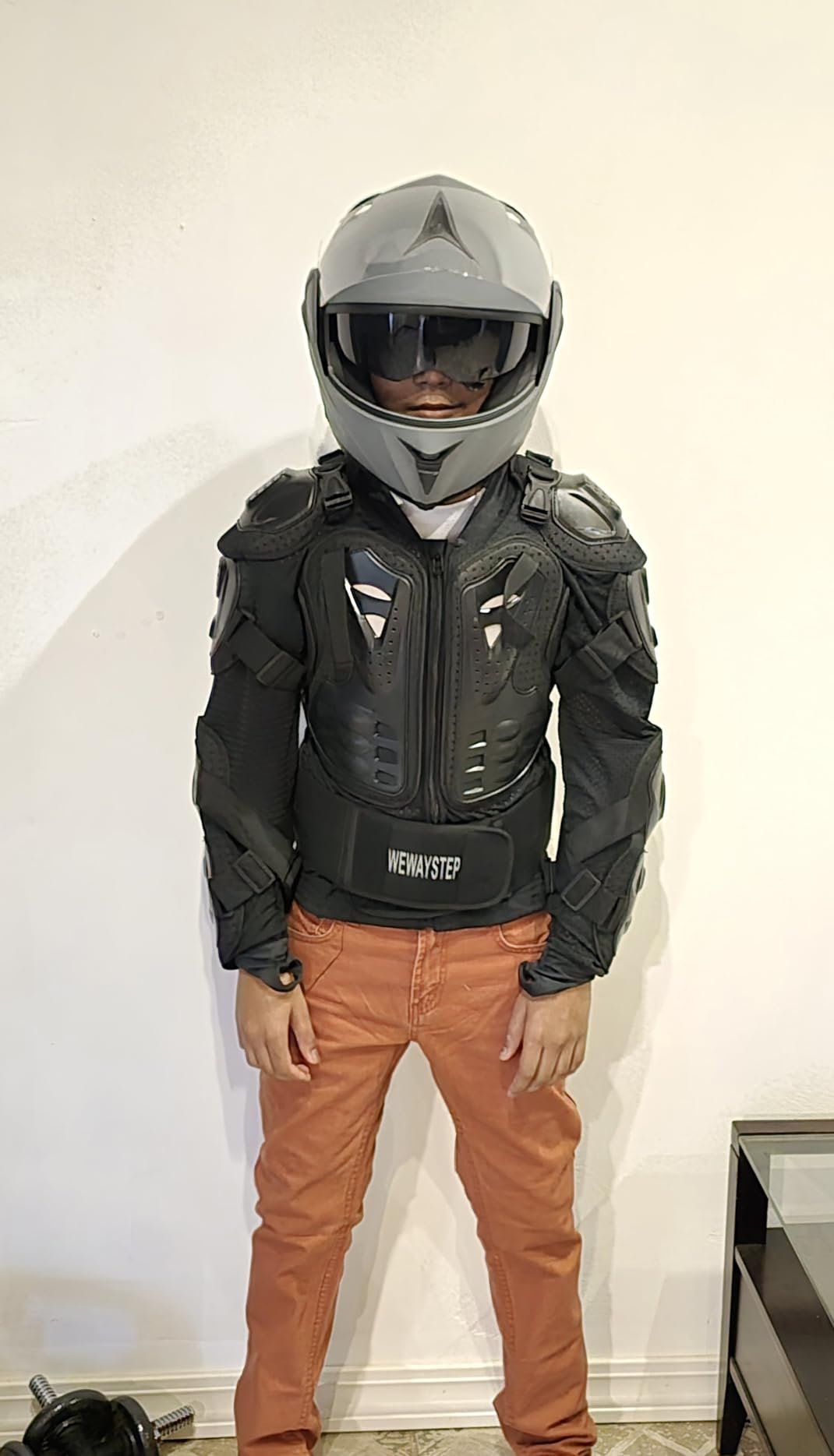 Motorcycle Body Armor Jacket with Chest Spine Protection | Hard PP & EVA padded chest back protection for motocross, MTB customer photo 1
