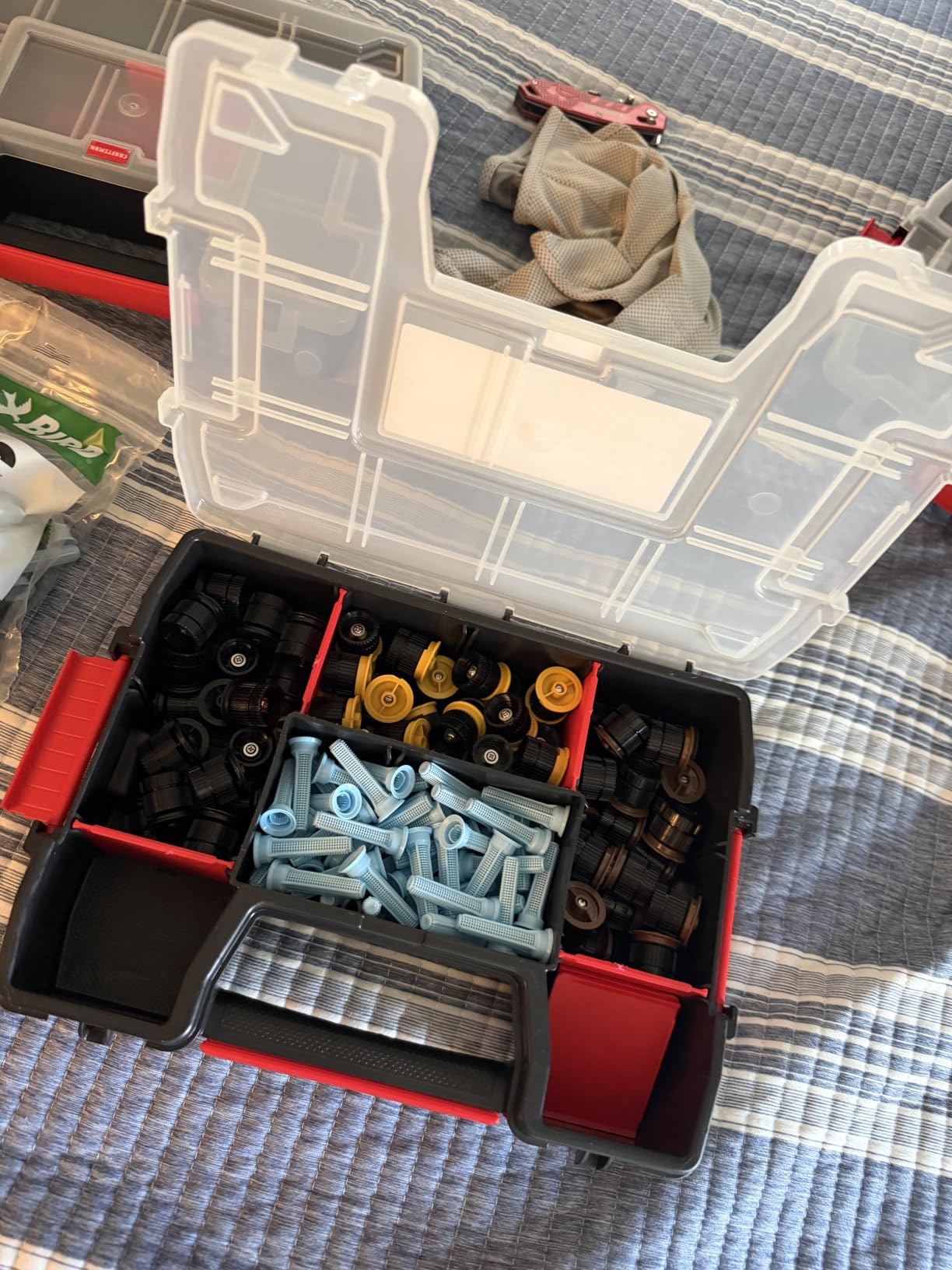 CRAFTSMAN Storage Organizer, Small Parts Organizer, 3-Packs with 10-Compartments, Lid Includes Secure Latch (CMST60964M) customer photo 2