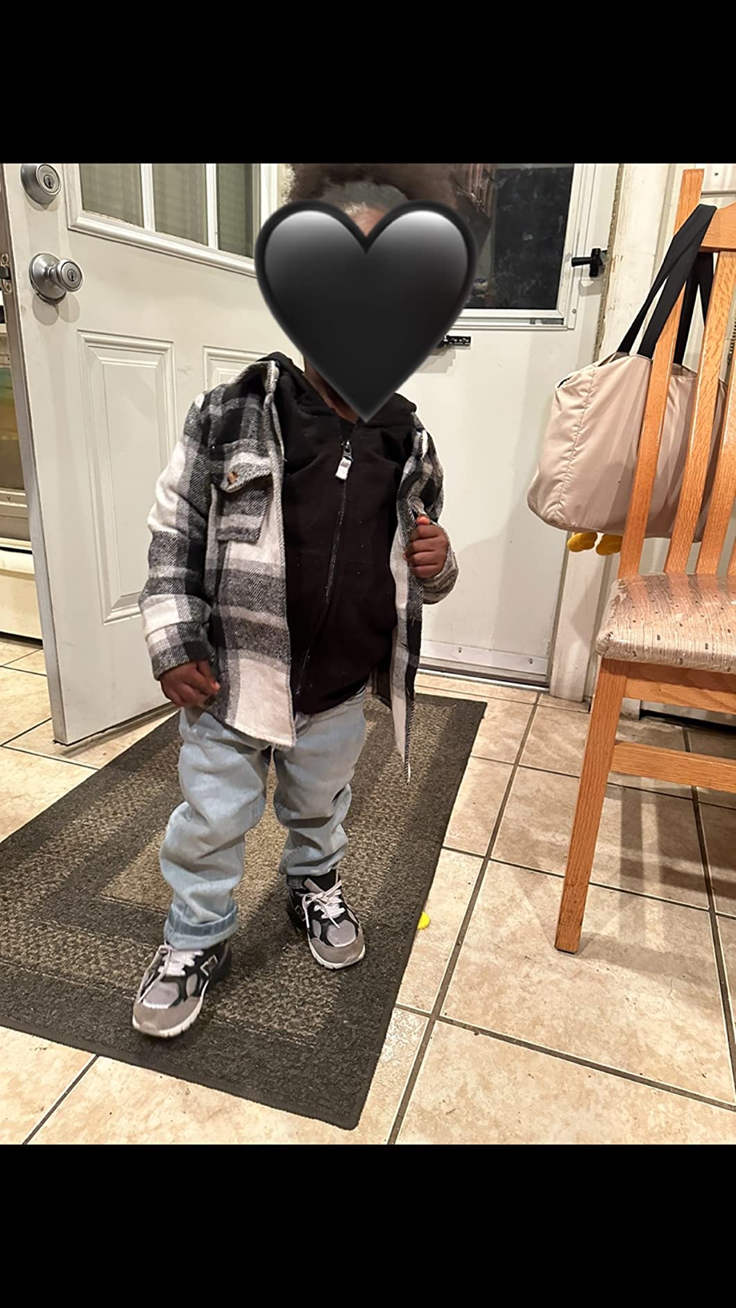 Little Kids Toddler Baby Boy Button Down Cardigan Long Sleeve Plaid Flannel Sweater Coat Tops Spring Fall Clothes customer photo 1