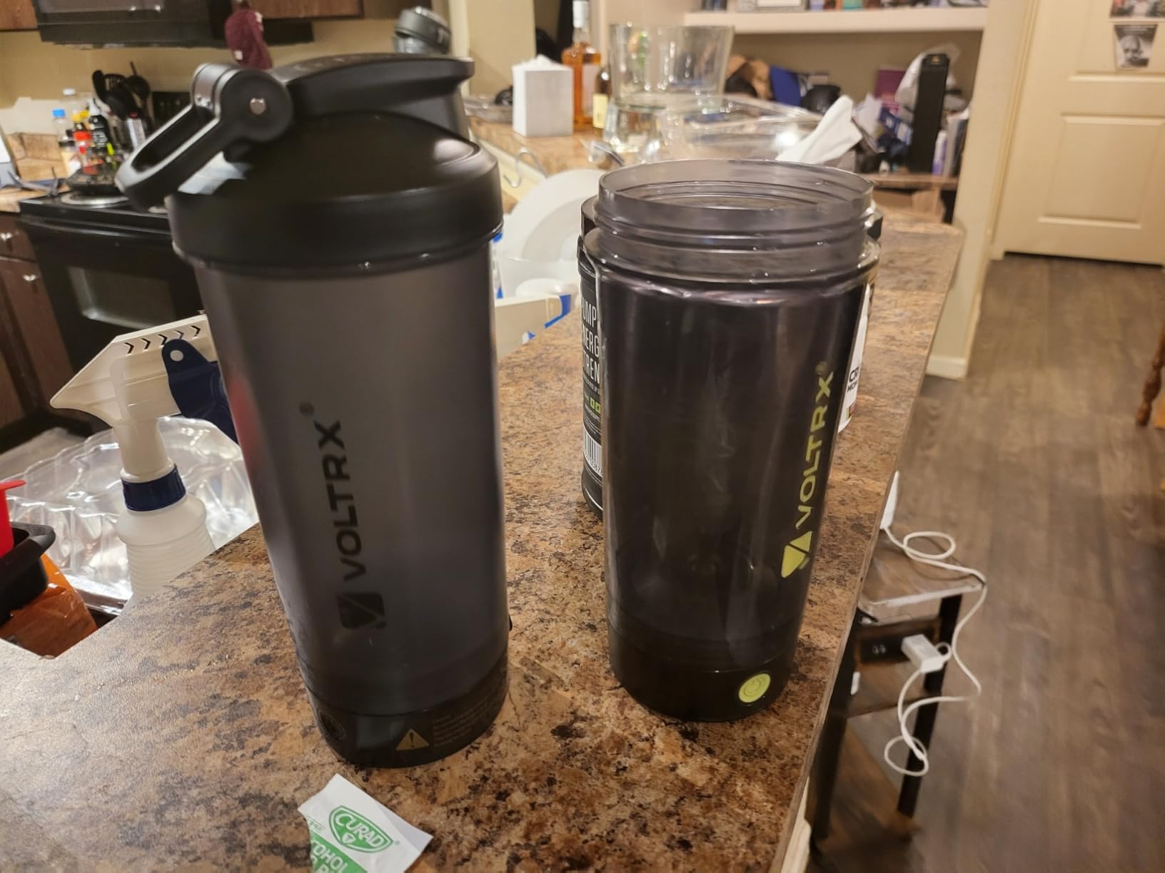 VOLTRX Electric Protein Shaker Bottle - USB Rechargeable Mixer Cup for Shakes and Meal Replacements, BPA-Free Tritan, 24oz customer photo 2