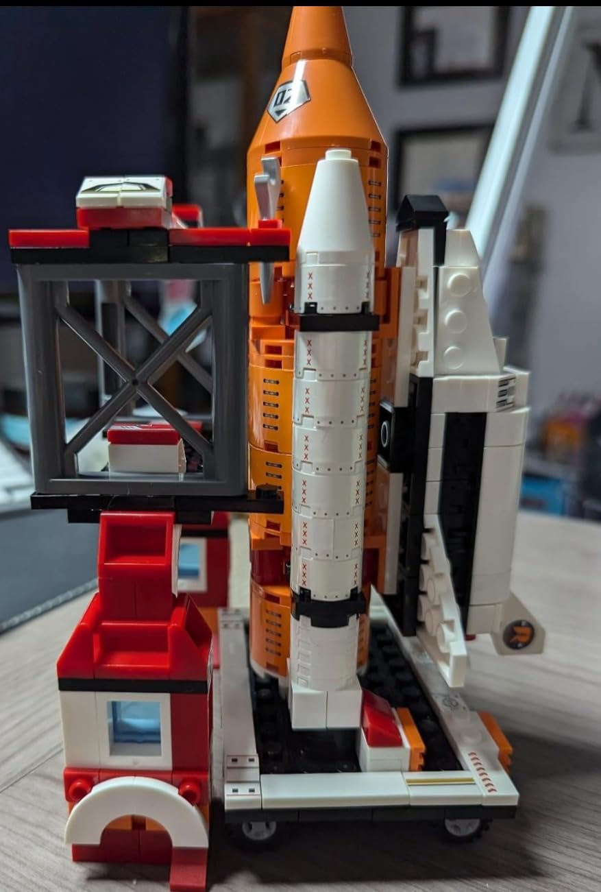 Space Exploration Shuttle Toys for 6 7 8 9 10 11 12 Year Old Boys 12-in-1 STEM Aerospace Building Kit Toy with Heavy Transport Rocket and Launcher Best Gifts for 6-12 Year Old Boys (566 PCS) customer photo 1
