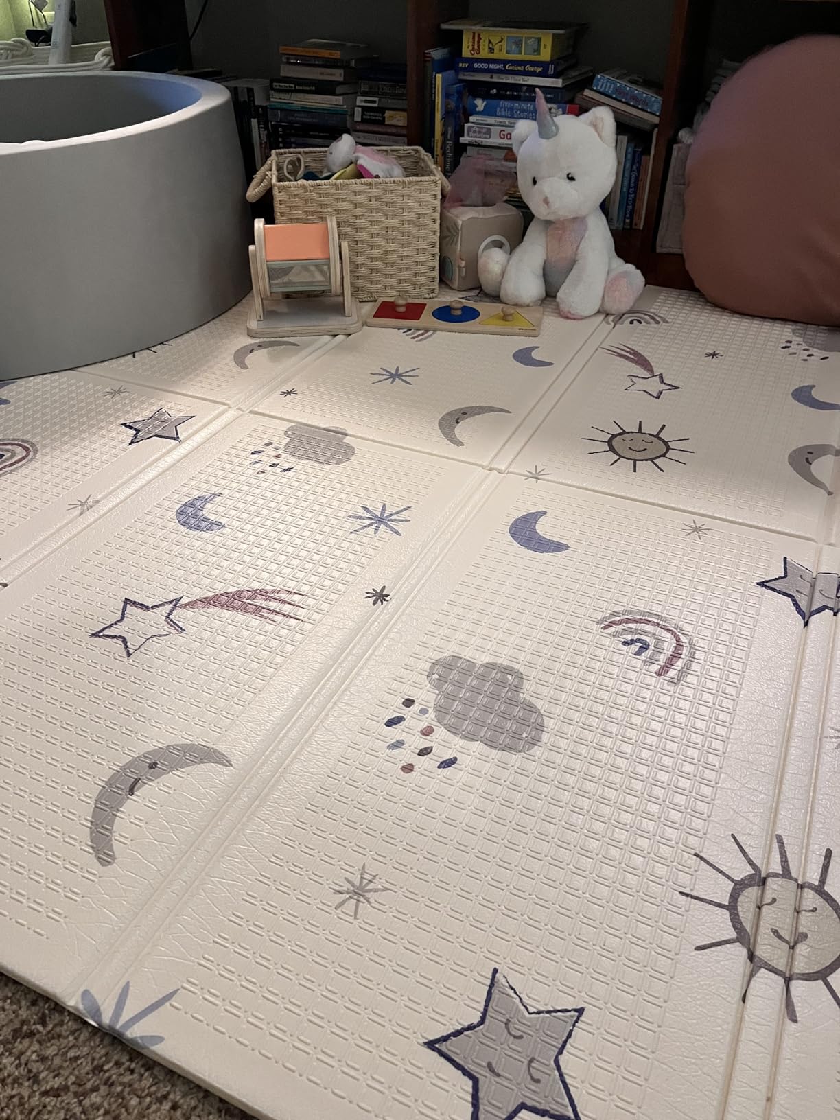 Nuby Reversible Baby Floor Mat, Stars and Sky customer photo 2