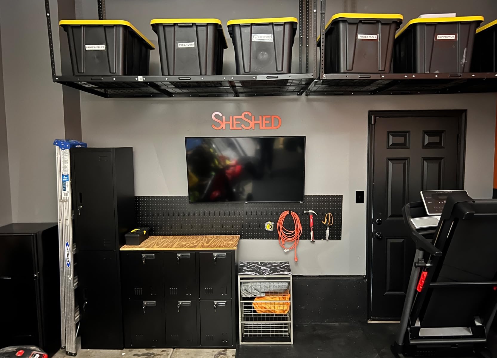 Greenvelly 9 Door Storage Locker for Employee, Metal Locker for Office, Gym, School, Lockable Black Steel Locker with Lock and Card Slot for Home,Garage customer photo 2