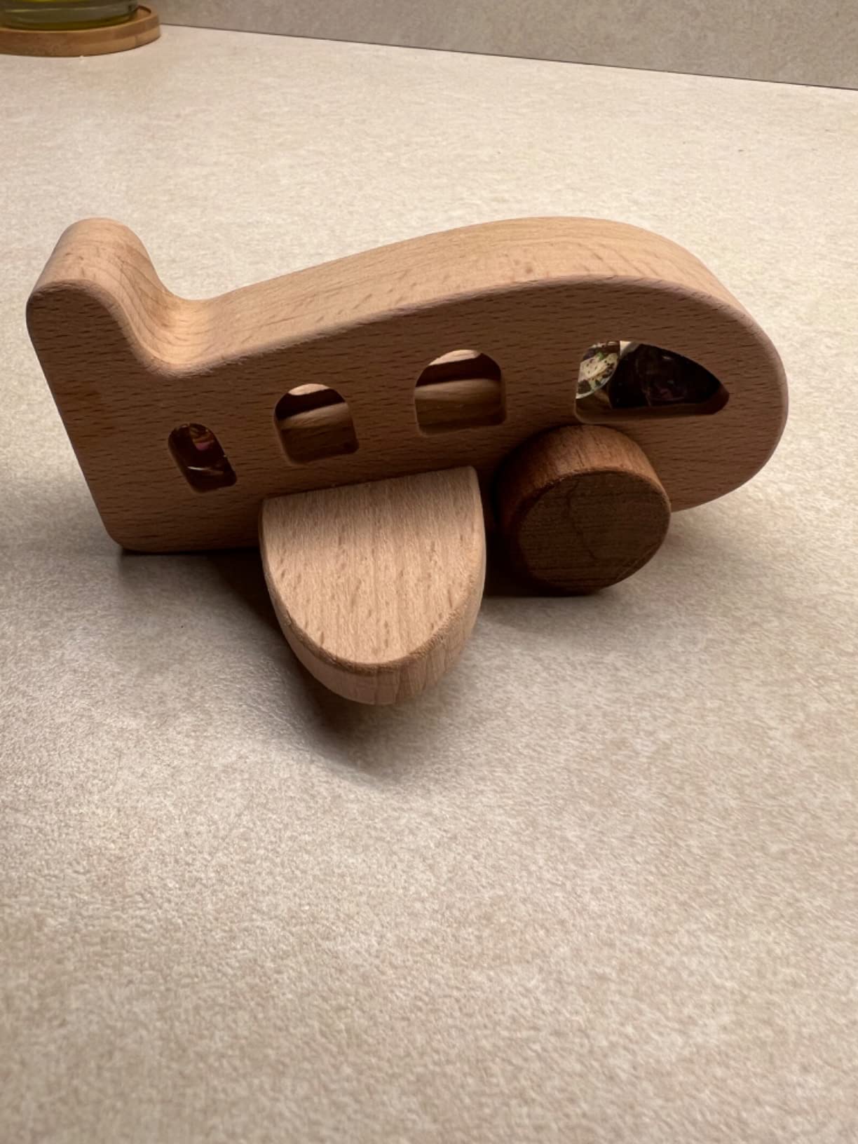 ibwaae Wooden Airplane Toys, Air Transport Vehicles Play Set, Wooden Pull Games, Learning Gift Montessori Toy for Baby Toddler Boys Girls customer photo 1