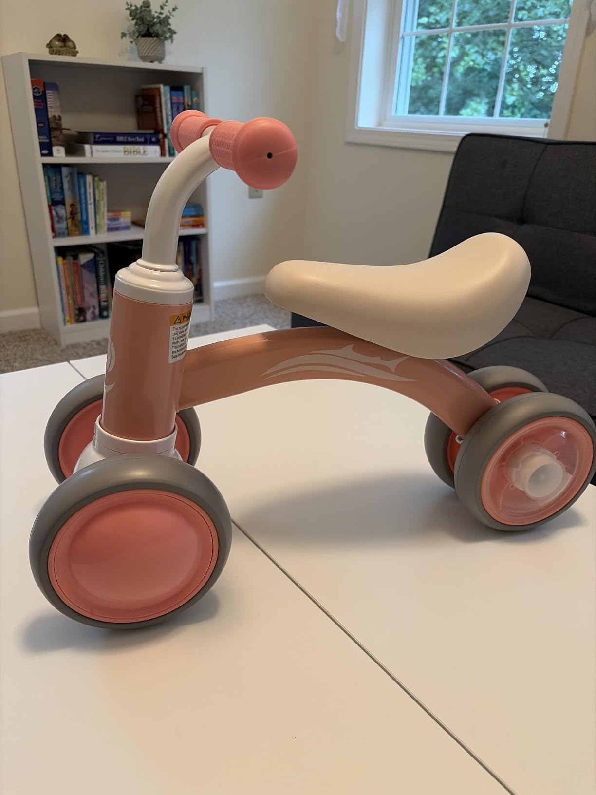 Gamfeiny Colorful Lighting Baby Balance Bike Toys for 1 Year Old Boy Girl Gifts, 10-36 Month Toddler Balance Bike, No Pedal 4 Silence Wheels & Soft Seat First Riding on Toys, 1st Birthday Gifts customer photo 1