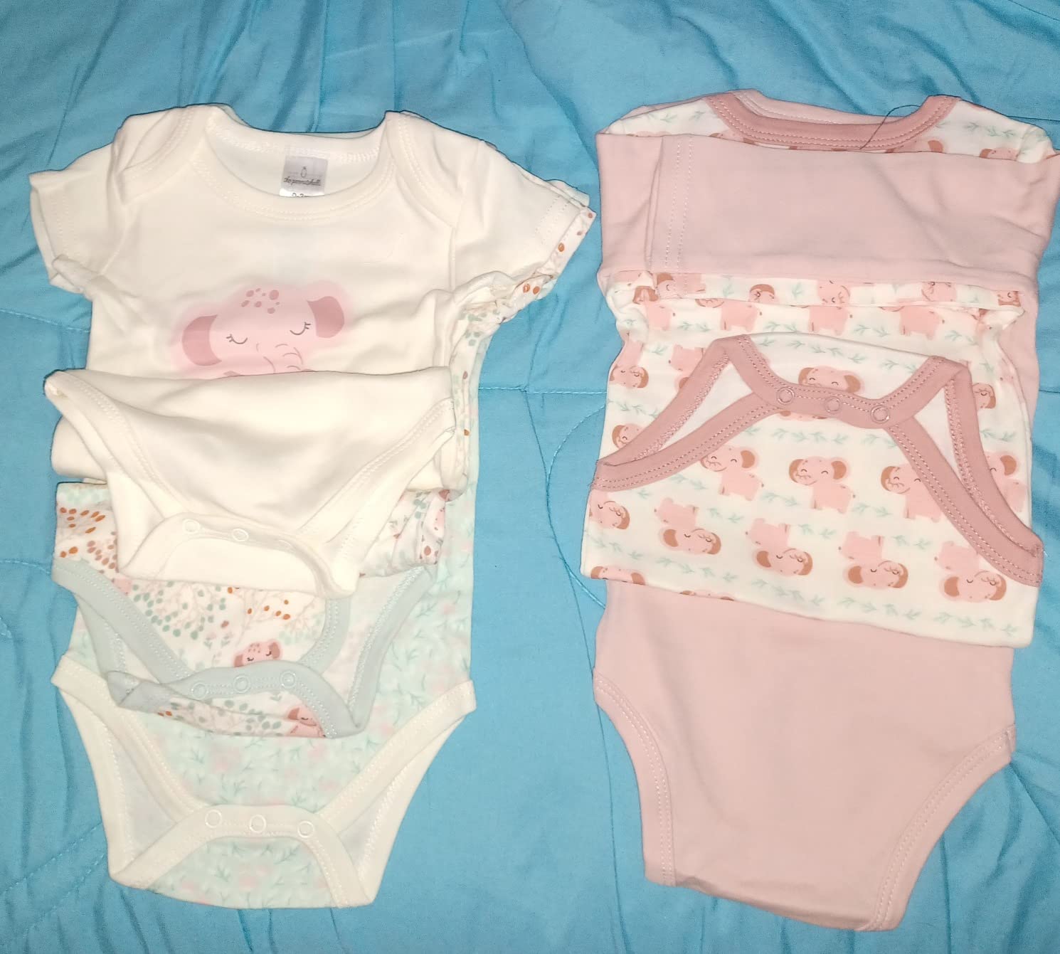The Peanutshell Baby Layette Gift Set for Girls - 30 Piece New Born Girl Gift Set, Baby Clothes, 0-9 Months - Floral Elephant customer photo 1